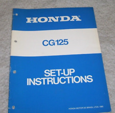 HONDA CG125 INSTRUÇÕES DE CONFIGURAÇÃO DE MOTOCICLETA 1985 Pub MMKE28511 A08008501 comprar usado  Enviando para Brazil