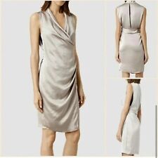 Vestido Midi Feminino Allsaints Cinza Opala Tecido Japonês Arina Wrap Tamanho 4 Novo com etiquetas comprar usado  Enviando para Brazil