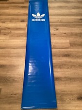 Usado, Banner de exibição vintage Adidas 2 lados 6 pés loja tecido vinil azul e branco comprar usado  Enviando para Brazil