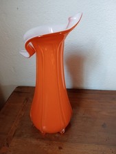 Vaso vetro arancio usato  Sant Anna d'Alfaedo