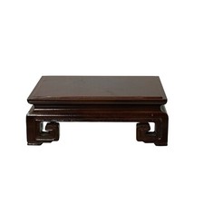 Cavalete riser 5,5" madeira marrom retangular Ru Yi perna de rolagem suporte de exibição ws4148A comprar usado  Enviando para Brazil