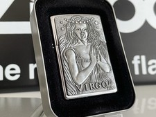 Zippo 1999 Virgo, Zodiac Series, Barrett Smythe, High Polish Chrome, used, clean na sprzedaż  PL