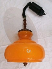 Lampadario arancione vetro usato  Roma