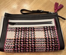 Bolsa de mão Coach Legacy colorblock marrom couro pebbled lã rosa laranja xadrez comprar usado  Enviando para Brazil