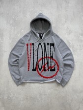 Moletom com capuz Vlone Fragment Staple cinza logotipo grande Y2K comprar usado  Enviando para Brazil