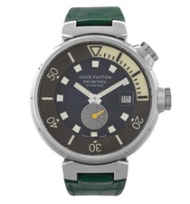 Louis Vuitton Tambour Diver Q1031 data esfregão aço inoxidável 44MM masculino automático comprar usado  Enviando para Brazil
