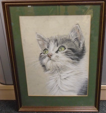 Framed pastel drawing for sale  MIRFIELD