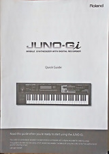 Teclado sintetizador Roland Juno-Gi original início rápido livreto manual do proprietário., usado comprar usado  Enviando para Brazil