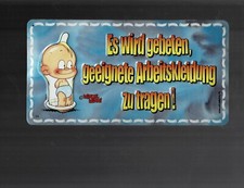 Blechschild 23x12 windel gebraucht kaufen  Biebesheim