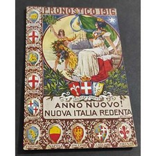 Cartolina pronostico 1916 usato  Alessandria