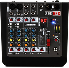 Mixer Allen & Heath ZED-6FX 4 canais com efeitos (ESTADO PERFEITO) comprar usado  Enviando para Brazil