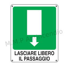 Cartello segnaletico lasciare usato  Bagheria