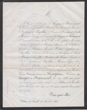 1863 faire part d'occasion  Toulouse-
