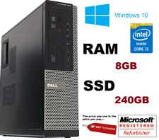 Usado, Dell Optiplex 990 Desktop Intel Core I5 8GB 240GB Ssd Windows 10 Computador Pc Desktop comprar usado  Enviando para Brazil