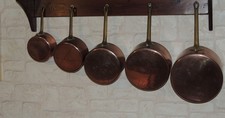 Lot casseroles cuivre d'occasion  Sedan
