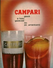 Publicité ancienne campari d'occasion  France