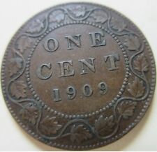 Moeda de 1909 Canadá centavo grande. Edward VII 1 PENNY 1p 1c (CR) comprar usado  Enviando para Brazil
