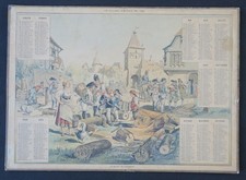 Calendario 1889 villaggio usato  Spedire a Italy