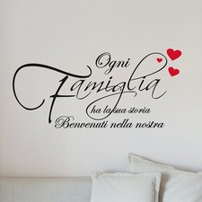 Adesivo murale famiglia usato  Napoli
