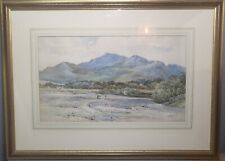 Watercolour mountain landscape for sale  GLENROTHES