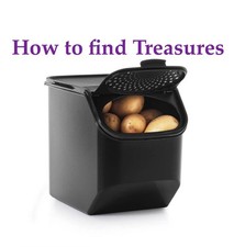 B1) NOVO EM FOLHA TUPPERWARE BATATA PRETA MATE RAIZ VEGETAL MANTER ARMAZENAMENTO FRESCO comprar usado  Enviando para Brazil