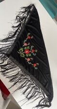 Spanish black embroidered for sale  UK