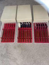 wood handle cutlery for sale  EASTBOURNE