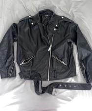 Black biker leather for sale  Long Beach