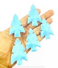 Usado, Cristal ponta de flecha feito pelo homem Arizona turquesa corte duplo, 4 peças pedra preciosa solta comprar usado  Enviando para Brazil