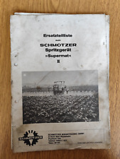 Schmotzer spritzgerät superma gebraucht kaufen  Spraitbach