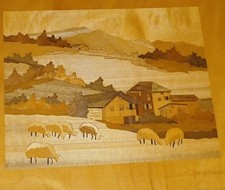 Tableau marqueterie art. d'occasion  Bardos