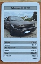 Volkswagen Golf MK2 VR6T - Einzelkarte - Quartett   comprar usado  Enviando para Brazil