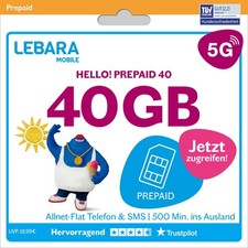 Lebara hello prepaid gebraucht kaufen  Düsseldorf