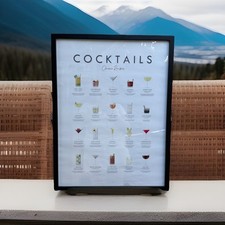 Cocktail poster minimalist for sale  Panorama City