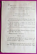 Regio decreto approva usato  Italia