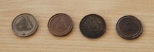 Four mark tokens for sale  UPMINSTER