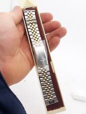 Pulseira de relógio vintage folheada a ouro e manchas dois tons JB Champion 19 mm comprar usado  Enviando para Brazil