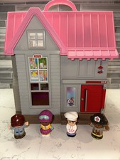 Fisher Price~Little People~2017 Casa de Brincadeiras Rosa com Som/Luzes e 4 Pessoas~FUNCIONA!, usado comprar usado  Enviando para Brazil