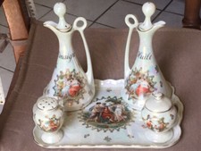 Service condiments porcelaine d'occasion  Bergerac