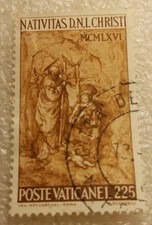 Francobollo poste vaticane usato  Sale