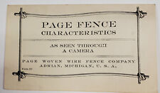 Page fence adrian for sale  Springfield