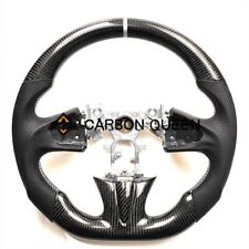 Volante QS FIBRA DE CARBONO PARA INFINITI q50 TIRA BRANCA/COURO BK comprar usado  Enviando para Brazil