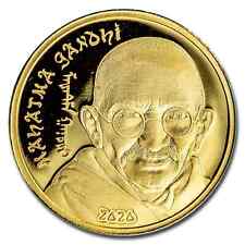 Używany, 2020 Mongolia 1/2 grama Złoci Rewolucjoniści: Mahatma Gandhi. na sprzedaż  PL