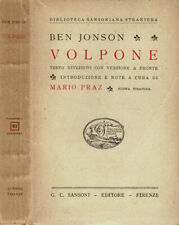 Volpone. ben jonson. usato  Italia