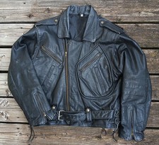 Motorradjacke schweres leder gebraucht kaufen  Unterschleißheim