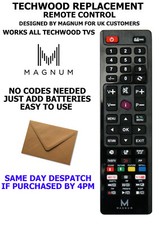 Techwood remote control for sale  SPENNYMOOR