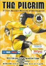Boston united swindon for sale  SWINDON