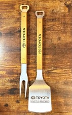 Conjunto de grelha de equipamento industrial Toyota cabo de aço e madeira espátula e garfo de carne comprar usado  Enviando para Brazil