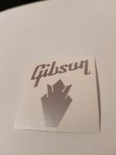 GIBSON SG,ES,USW. AUFKLEBER HEADSTOCK DECAL VINILIC Silver comprar usado  Enviando para Brazil