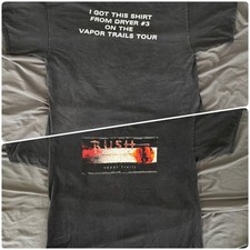 Camisa rara vintage RUSH Vapor Trails Tour Dryer #3 ~ FAÇA-ME UMA OFERTA JUSTA ☄️☄️☄️ comprar usado  Enviando para Brazil